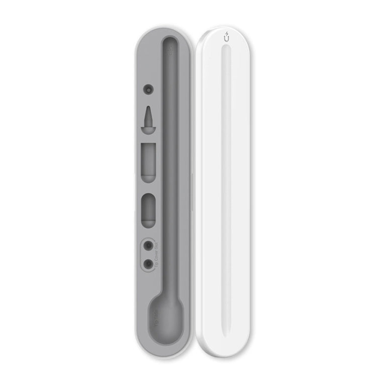 AahStyle PT121 For Apple Pencil 1 / 2 Magnetic Storage Convenient Pen Box(White) - HoMEdemic™ 