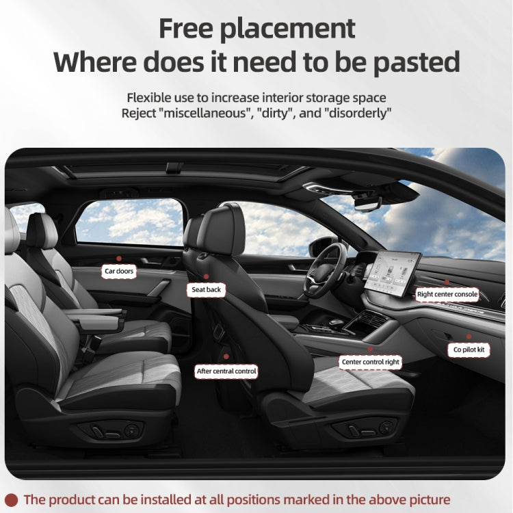 Adhesive Multifunctional Storage Bag for Car Center Console(Black) - HoMEdemic™ 