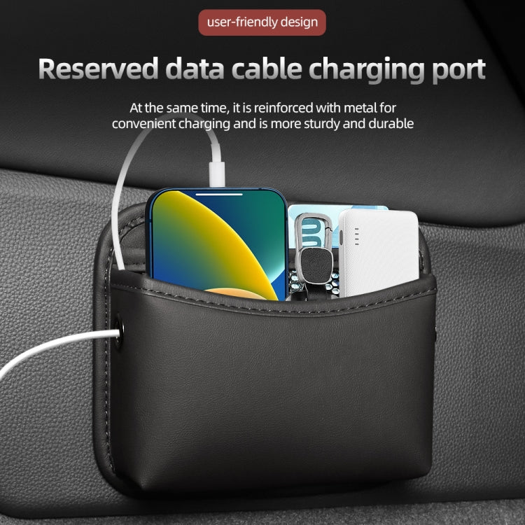 Adhesive Multifunctional Storage Bag for Car Center Console(Black) - HoMEdemic™ 