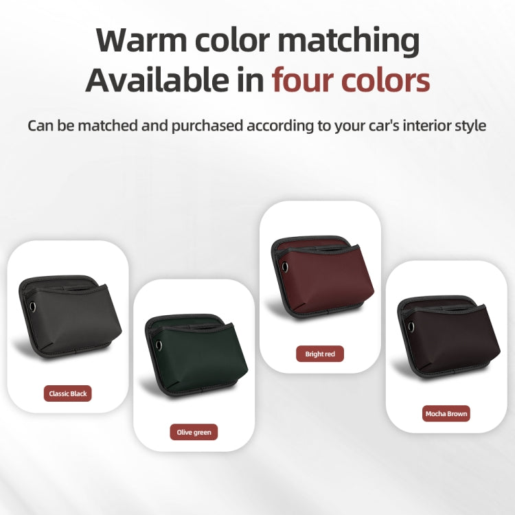 Adhesive Multifunctional Storage Bag for Car Center Console(Brown) - HoMEdemic™ 