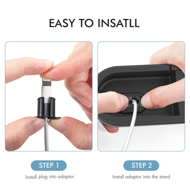 AhaStyle PT28-3 For iPhone / Apple Watch / AirPods 3 In 1 Silicone Desktop Charging Storage Base Bracket(Dark Gray) - HoMEdemic™ 