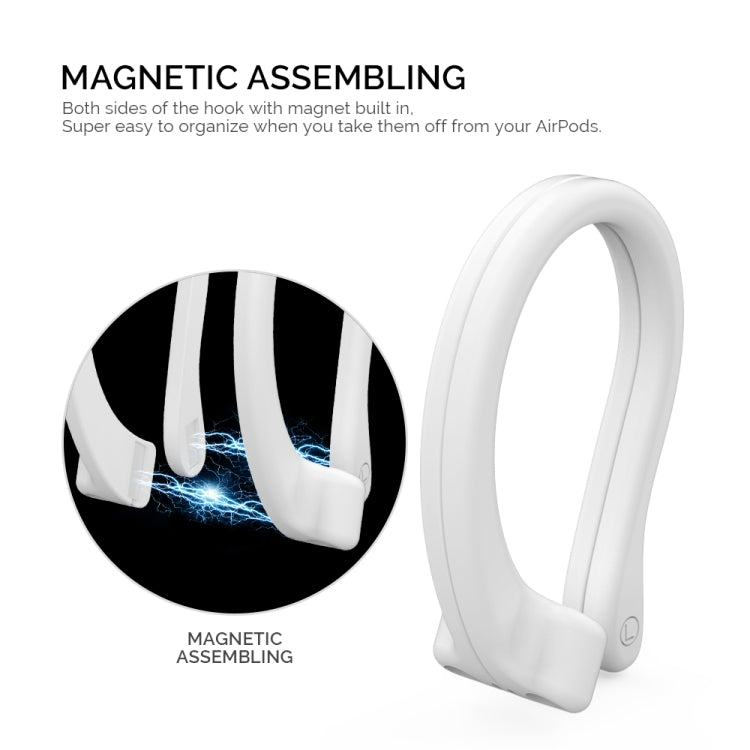 AhaStyle PT78 1pair Wireless Earphones Magnetic Silicone Storage Anti-Loss Earhooks For Apple AirPods 1 / 2 / 3 / Pro / Pro 2(Pink) - HoMEdemic™ 