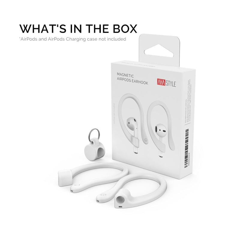 AhaStyle PT78 1pair Wireless Earphones Magnetic Silicone Storage Anti-Loss Earhooks For Apple AirPods 1 / 2 / 3 / Pro / Pro 2(Pink) - HoMEdemic™ 