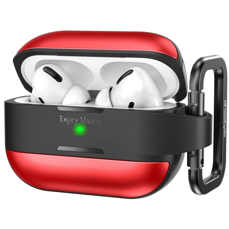 AhaStyle WG75-PRO For AirPods Pro Split TPU+Aluminum Alloy Combination Protective Cover(Red) - HoMEdemic™ 