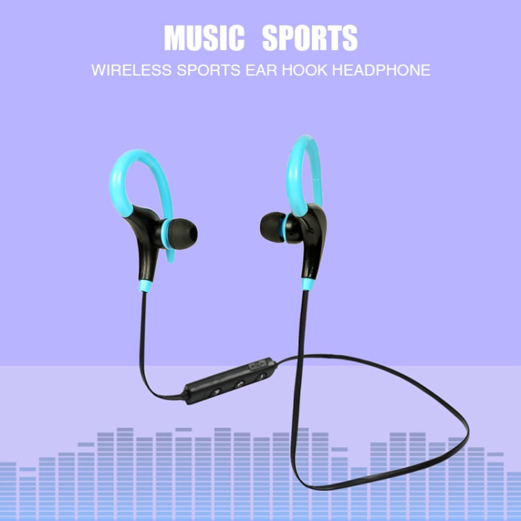 AiWei BT-01 Wireless Bluetooth Earphone with Microphone Hook Sports Earphone(Blue) - HoMEdemic™ 