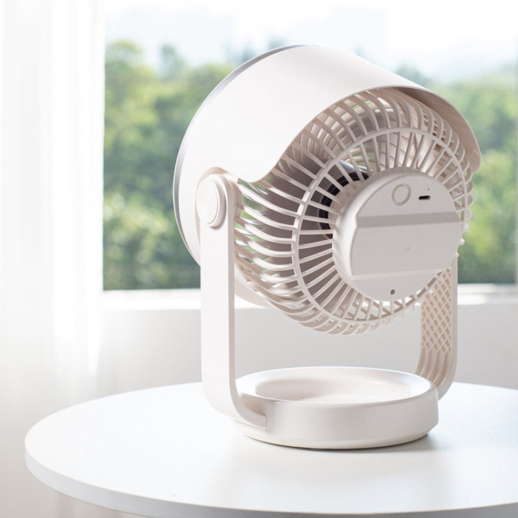 Air Circulating Fan USB Charging Desktop Quiet Fan(White) - HoMEdemic™ 