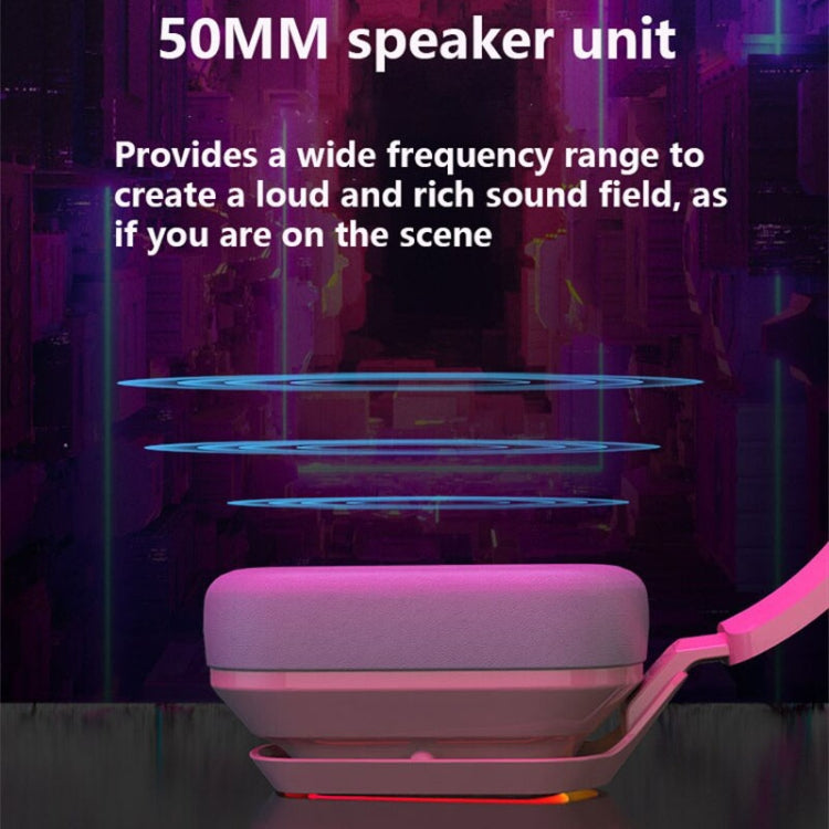 Ajazz AX368 Computer Game Audio Recognition RGB Headset 7.1 Channel Version (Pink) - HoMEdemic™ 