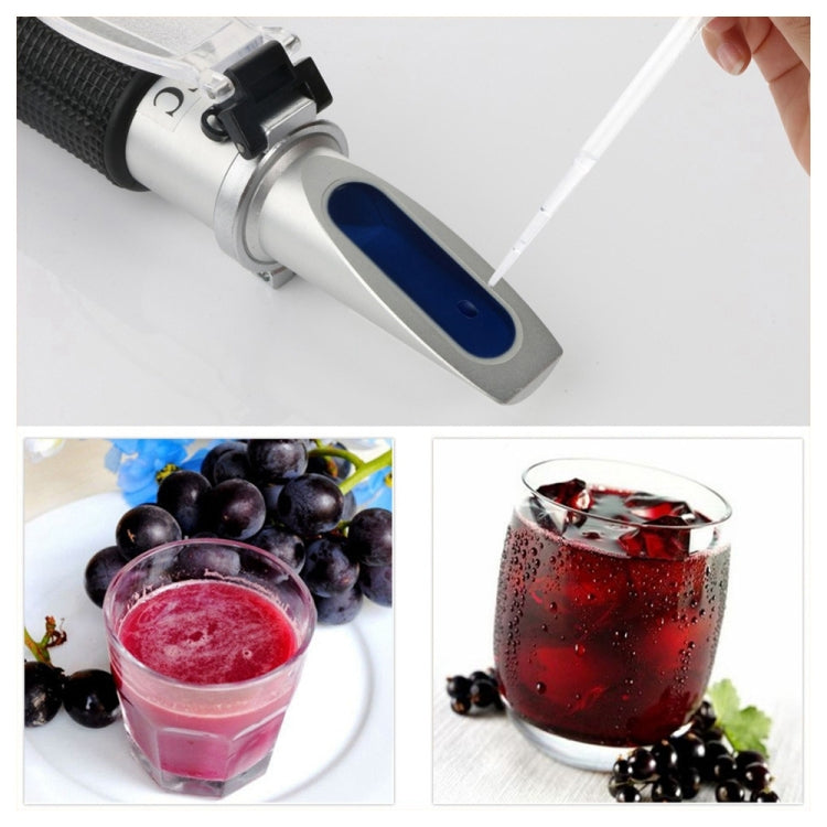 Alcohol Refractometer Sugar Grape Wine Concentration 0~25% Alcohol 0~40% Brix Tester Meter ATC Handheld Tool RZ121 - HoMEdemic™ 