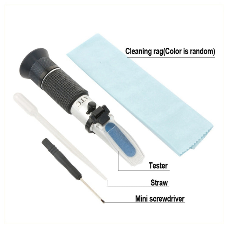 Alcohol Refractometer Sugar Grape Wine Concentration 0~25% Alcohol 0~40% Brix Tester Meter ATC Handheld Tool RZ121 - HoMEdemic™ 