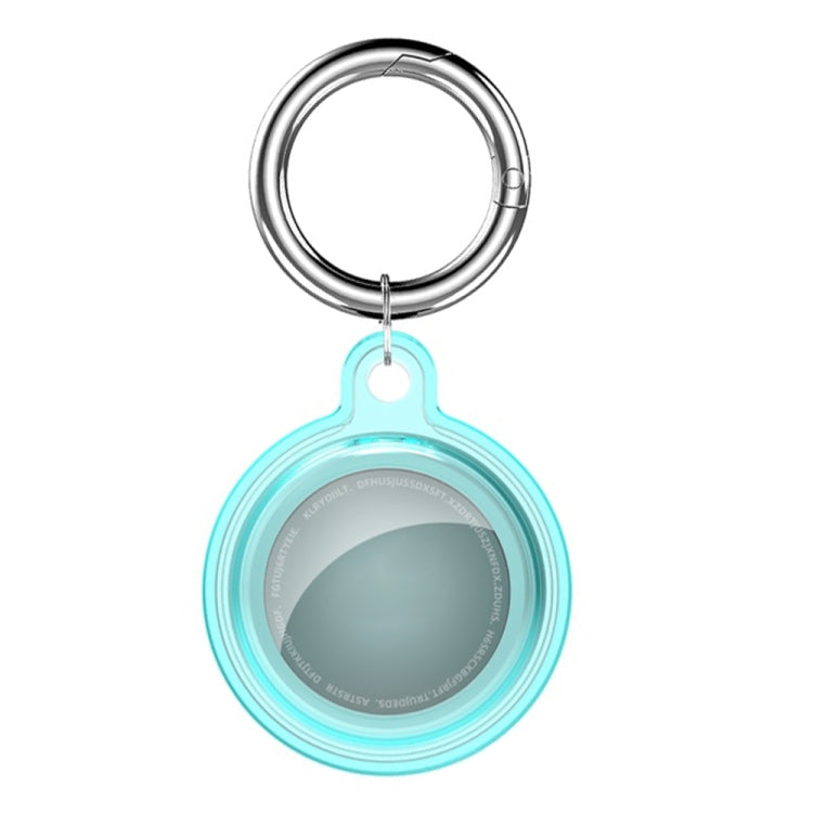 All-inclusive Clear Crystal Shockproof Protective Cover Case with Keychain Hook Loop For AirTag 2nd Gen / AirTag 1st Gen(Blue) - HoMEdemic™ 