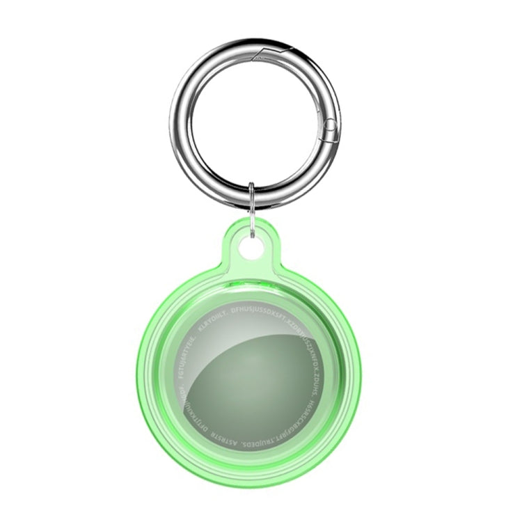 All-inclusive Clear Crystal Shockproof Protective Cover Case with Keychain Hook Loop For AirTag 2nd Gen / AirTag 1st Gen(Green) - HoMEdemic™ 