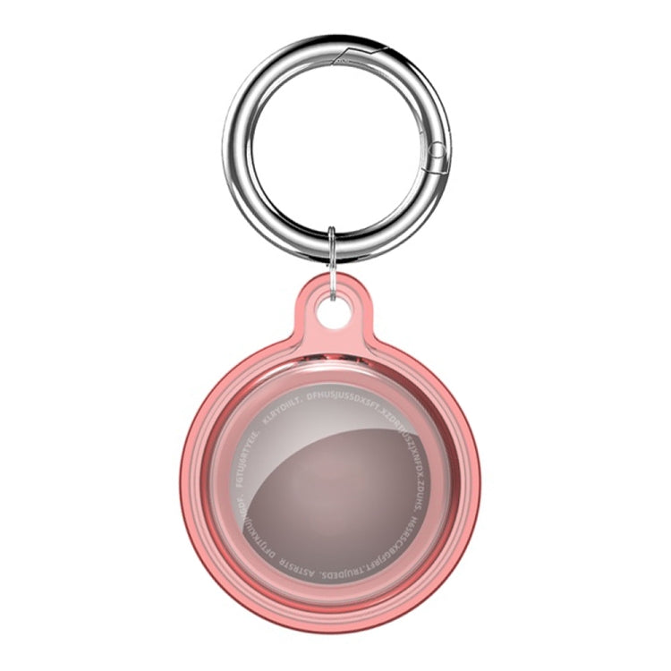 All-inclusive Clear Crystal Shockproof Protective Cover Case with Keychain Hook Loop For AirTag 2nd Gen / AirTag 1st Gen(Pink) - HoMEdemic™ 