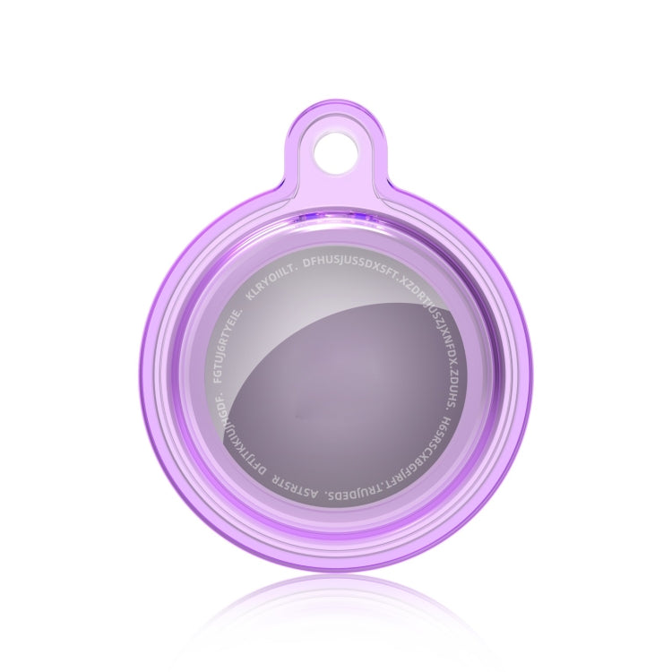 All-inclusive Clear Crystal Shockproof Protective Cover Case with Keychain Hook Loop For AirTag 2nd Gen / AirTag 1st Gen(Purple) - HoMEdemic™ 