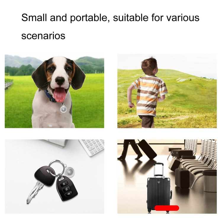 All-inclusive Clear Crystal Shockproof Protective Cover Case with Keychain Hook Loop For AirTag 2nd Gen / AirTag 1st Gen(Transparent) - HoMEdemic™ 