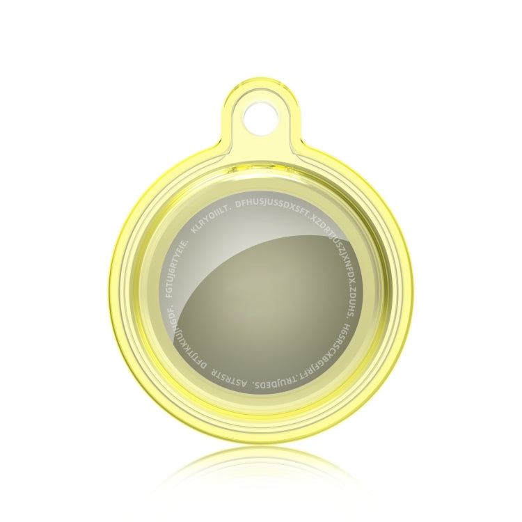 All-inclusive Clear Crystal Shockproof Protective Cover Case with Keychain Hook Loop For AirTag 2nd Gen / AirTag 1st Gen(Yellow) - HoMEdemic™ 