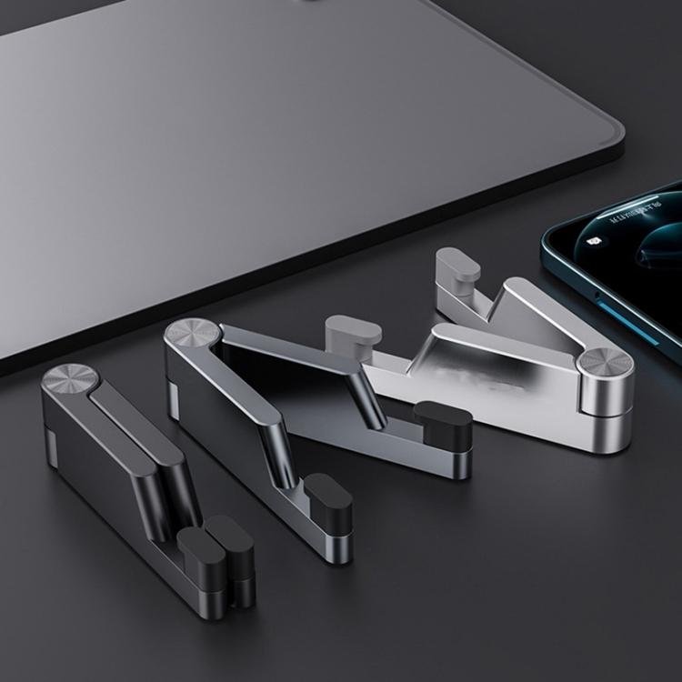 Aluminum Alloy Folding Mobile Phone Stand Tablet Computer Stand(Black) - HoMEdemic™ 