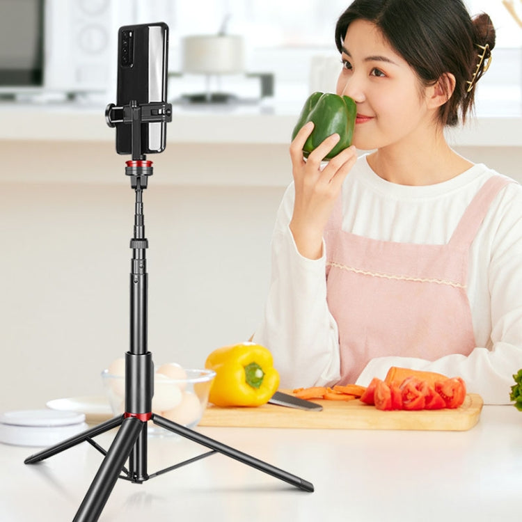 Aluminum Alloy Mobile Phone Bluetooth Selfie Stick Live Floor Tripod Bracket, Height: 1.5m, Height: 1.5m - HoMEdemic™ 
