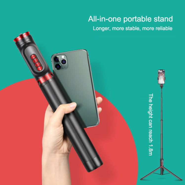 Aluminum Alloy Mobile Phone Bluetooth Selfie Stick Live Floor Tripod Bracket, Height: 1.8m, Height: 1.8m - HoMEdemic™ 