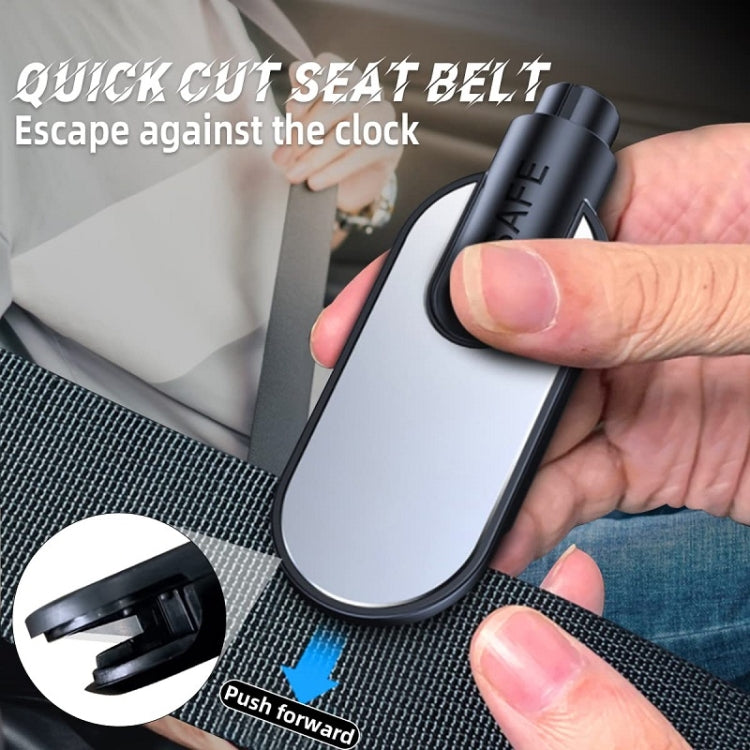 Aluminum Alloy Multifunctional Car Safety Hammer Window Breaker(Black) - HoMEdemic™ 