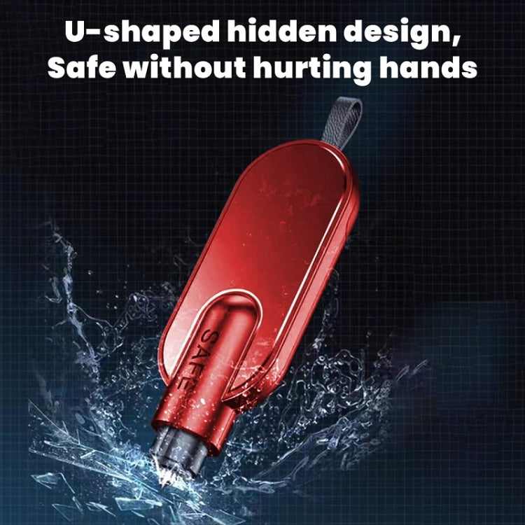 Aluminum Alloy Multifunctional Car Safety Hammer Window Breaker(Red) - HoMEdemic™ 