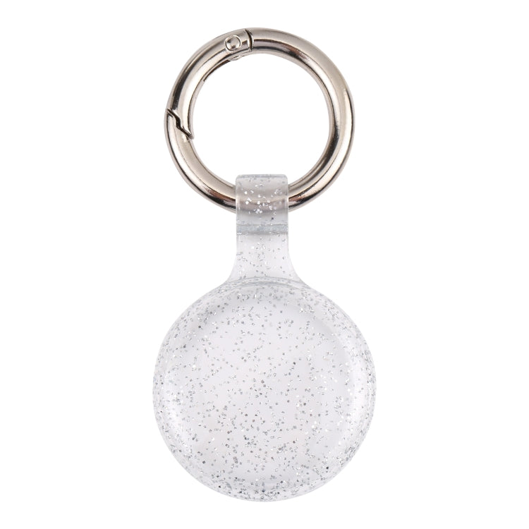 Anti-scratch Clear TPU Shockproof Protective Cover Case with Keychain Hook Loop For AirTag 2nd Gen / AirTag 1st Gen(Glitter Powder Transparent) - HoMEdemic™ 