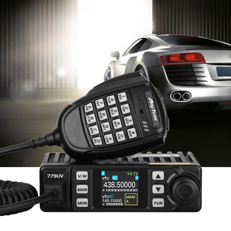 AnyTone AT-779UV Mobile Radio VHF / UHF Dual Band 200CH 25W FM Mobile Car Radio Walkie Talkie - HoMEdemic™ 