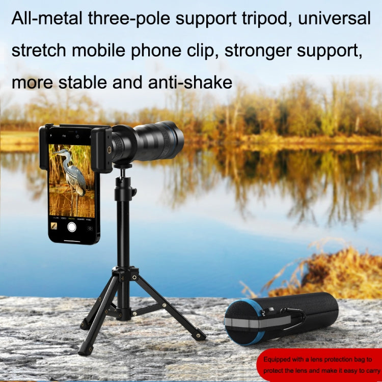 Apexel APL-36XJJ020 36X HD Telescope Universal Telephoto Phone Lens + Clip + Tripod Set - HoMEdemic™ 