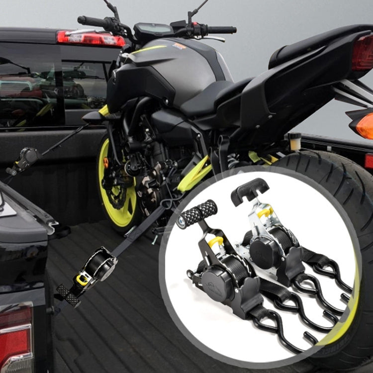 Auto Retract Tensioner Automobile And Motorcycle Cargo Fixing Straps(Black) - HoMEdemic™ 