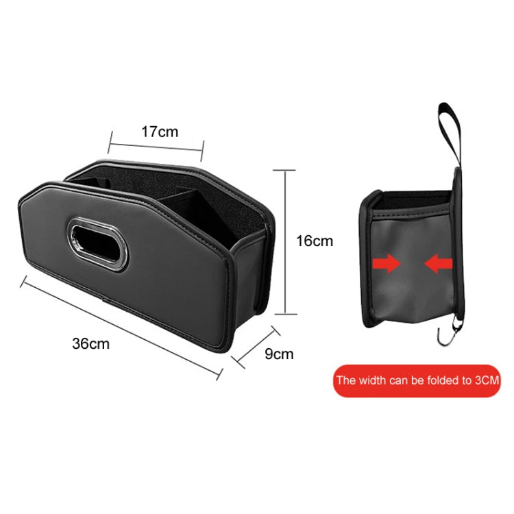 Auto Seatback Organizer Tissue Bag Car Rear Drainage Cup Holder(Gray) - HoMEdemic™ 