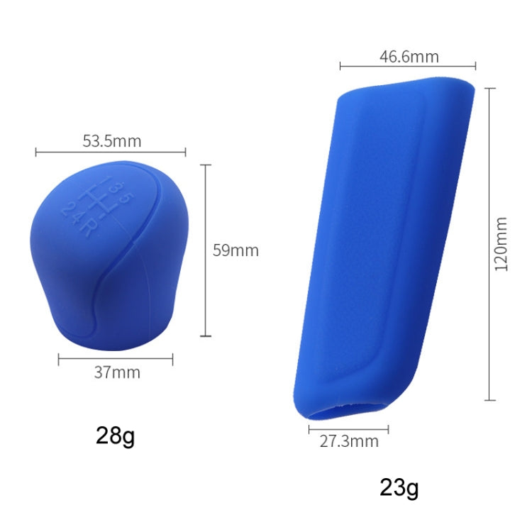 Automotive Silicone Manual Automatic Shift Lever Protective Cover, Size: Handbrake Black - HoMEdemic™ 