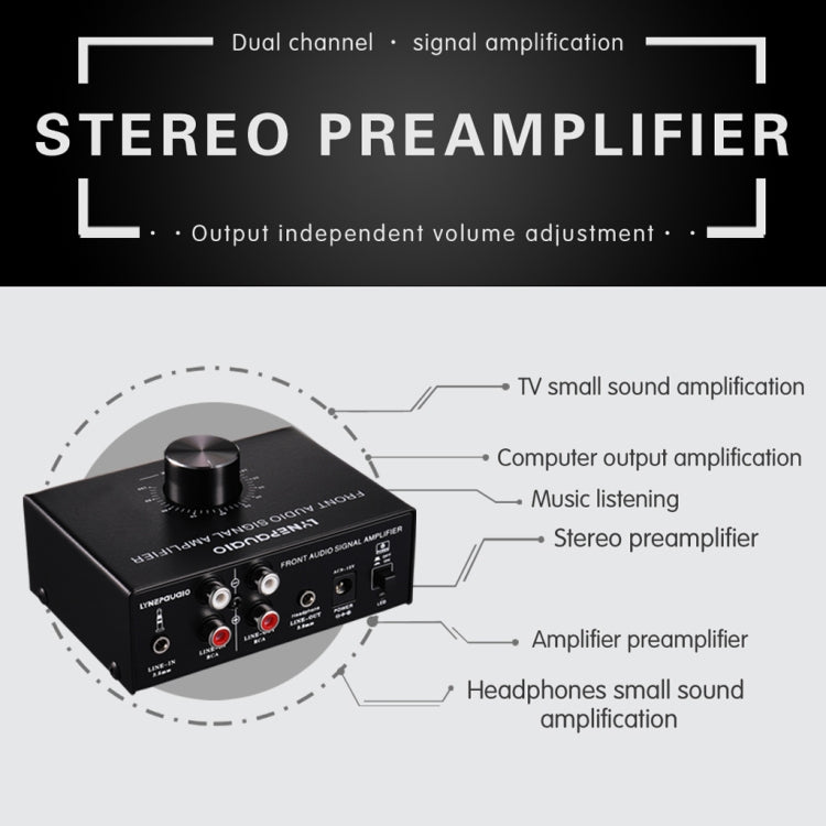 B015 Front Stereo Signal Amplifier Booster Headphones Speaker Amplifier Headset Dual-Audio Source, B015 - HoMEdemic™ 