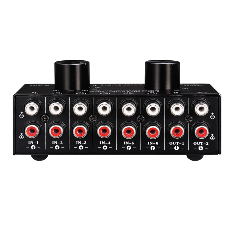 B026 6 Input 2 Output Or 2 Input 6 Output Audio Signal Source Selection Switcher RCA Port - HoMEdemic™ 