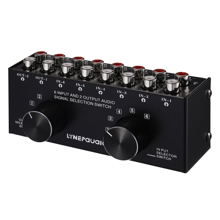 B026 6 Input 2 Output Or 2 Input 6 Output Audio Signal Source Selection Switcher RCA Port - HoMEdemic™ 