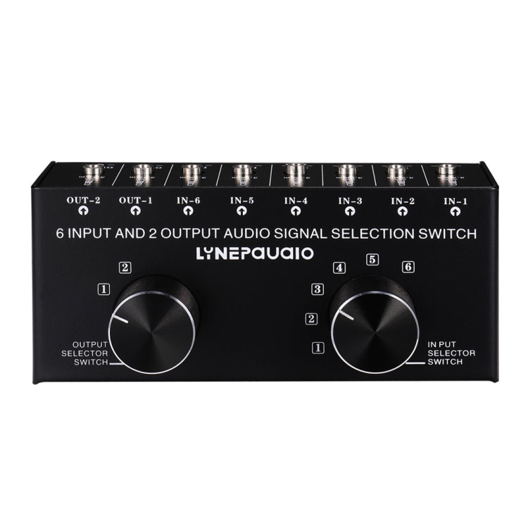 B027 6 input 2 output or 2 input 6 output audio signal source selection switcher 3.5mm interface - HoMEdemic™ 