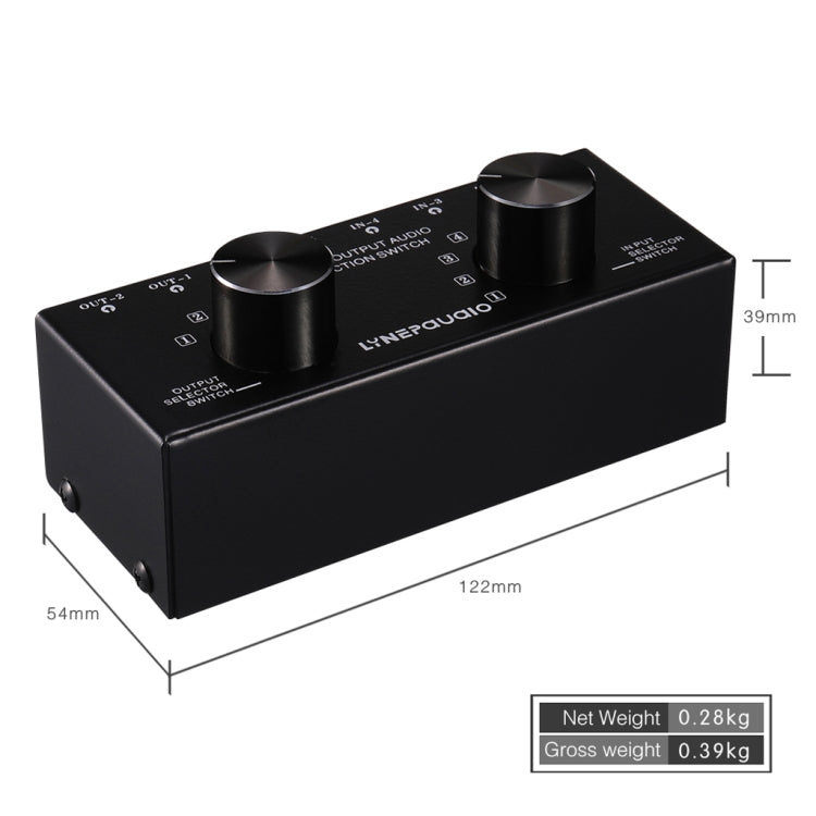 B027 6 input 2 output or 2 input 6 output audio signal source selection switcher 3.5mm interface - HoMEdemic™ 