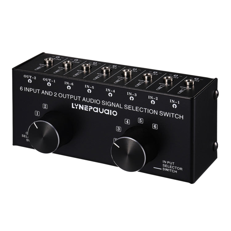 B027 6 input 2 output or 2 input 6 output audio signal source selection switcher 3.5mm interface - HoMEdemic™ 