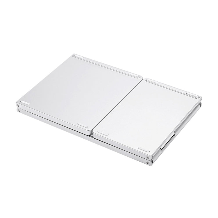 B033 Rechargeable 3-Folding 64 Keys Bluetooth Wireless Keyboard with Touchpad(Silver) - HoMEdemic™ 