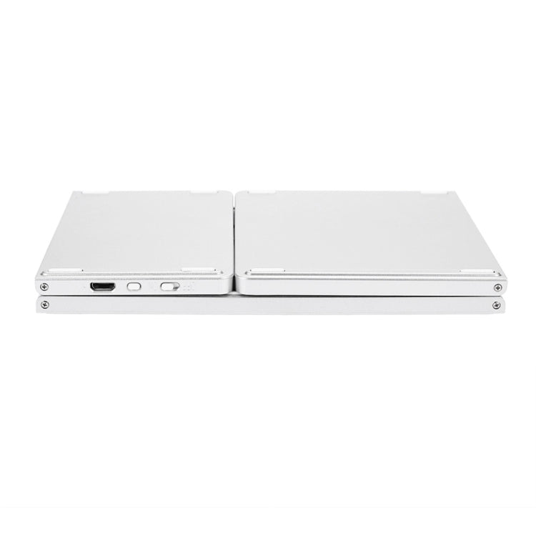 B033 Rechargeable 3-Folding 64 Keys Bluetooth Wireless Keyboard with Touchpad(Silver) - HoMEdemic™ 