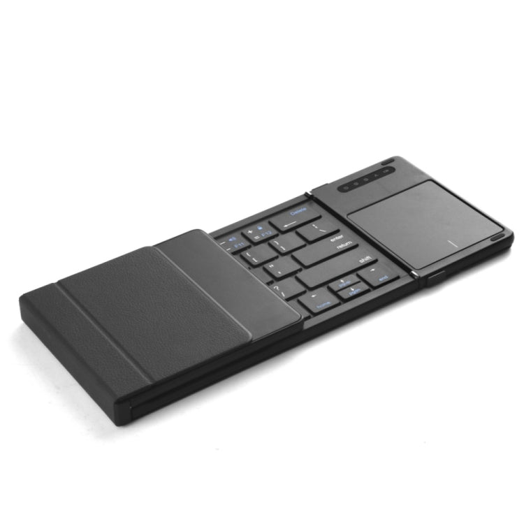 B077T With Touchpad Foldable PU Leather Wireless Bluetooth Keyboard - HoMEdemic™ 