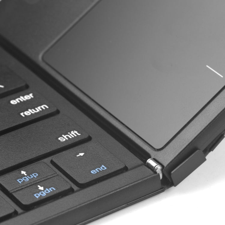 B077T With Touchpad Foldable PU Leather Wireless Bluetooth Keyboard - HoMEdemic™ 
