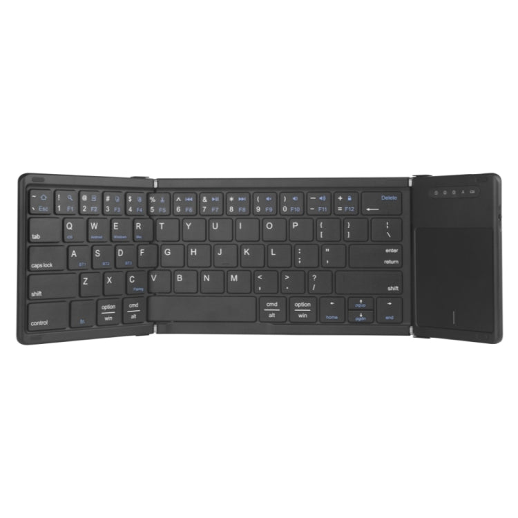 B077T With Touchpad Foldable PU Leather Wireless Bluetooth Keyboard - HoMEdemic™ 