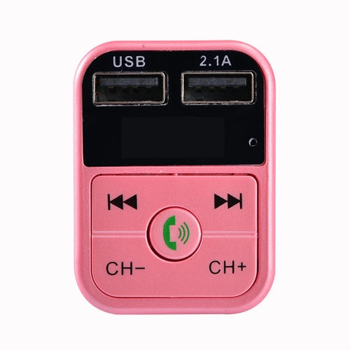 B2 Dual USB Charging Bluetooth FM Transmitter MP3 Music Player Car Kit, Support Hands-Free Call  & TF Card & U Disk, B2 (Rose Gold) - HoMEdemic™ 