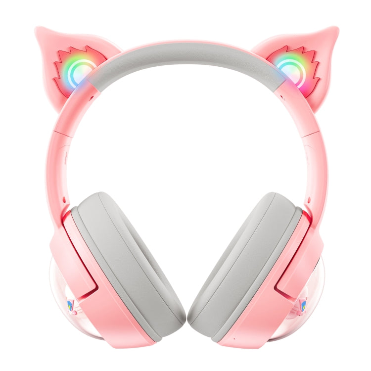 B5 Cat Ear Design USB-C / Type-C RGB Wireless Bluetooth HiFi Headset (Pink) - HoMEdemic™ 