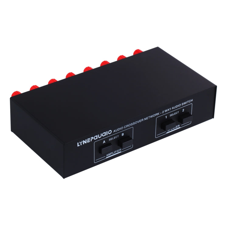 B822 Passive Speaker Switch 2 Channel Power Amplifier Audio Switch Loudspeaker,  2 Input and 2 Output - HoMEdemic™ 