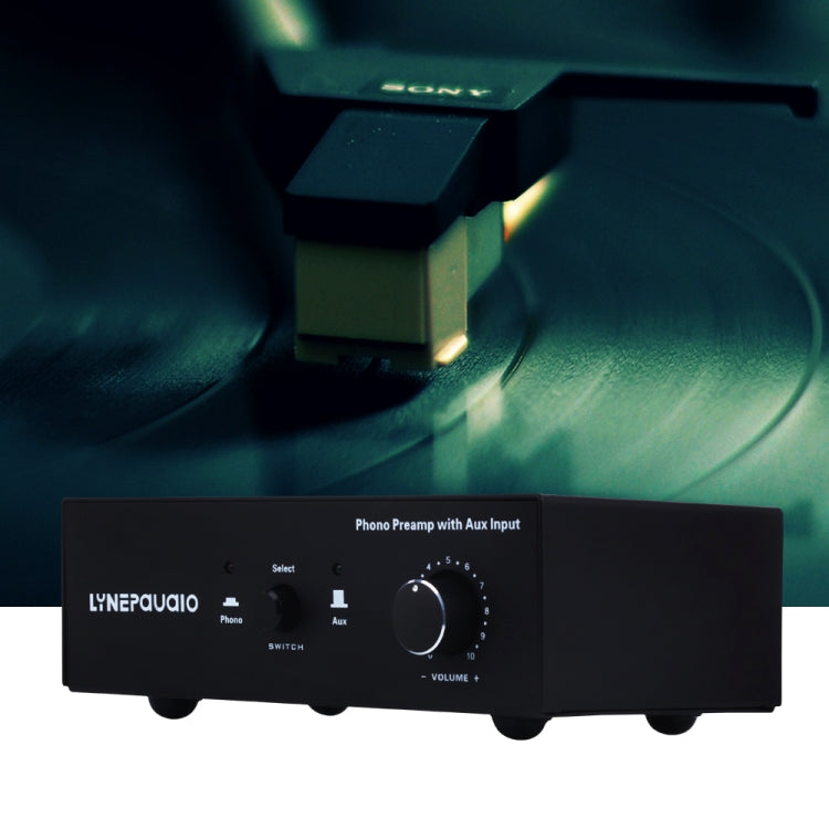 B855 LINEPAUDIO Phone Prephonograph Signal Amplifier with Auxiliary Input and Volume Control - HoMEdemic™ 
