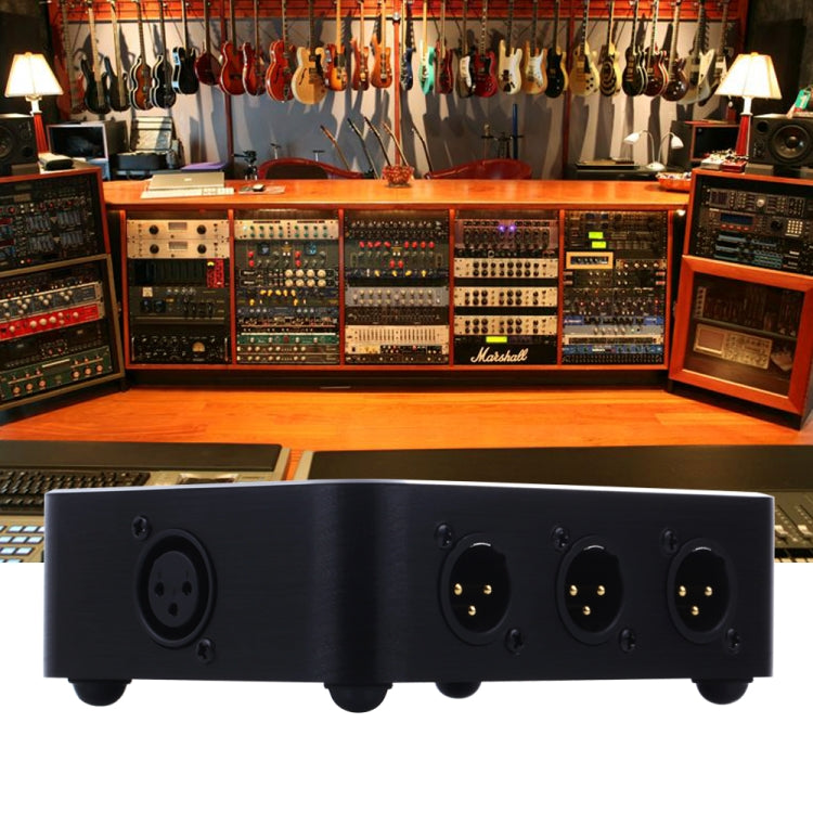 B866 1 XLR Split Horizontal Parallel Distributor, 1 Input and 6 Output - HoMEdemic™ 