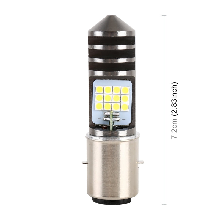 BA20D DC12V / 7.4W Motorcycle LED Headlight with 24LEDs SMD-3030 Lamp Beads, BA20D Style 1 (White Light), BA20D Style 1 (Yellow + White) - HoMEdemic™ 