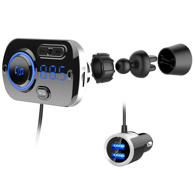 BC49BQ Car Digital Radio Receiver Bluetooth MP3 Player FM Transmitter Voice Assistant QC3.0 Quick Charger, BC49BQ - HoMEdemic™ 
