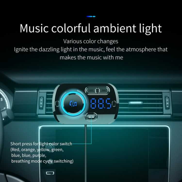 BC49BQ Car Digital Radio Receiver Bluetooth MP3 Player FM Transmitter Voice Assistant QC3.0 Quick Charger, BC49BQ - HoMEdemic™ 
