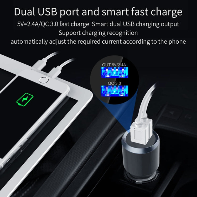 BC49BQ Car Digital Radio Receiver Bluetooth MP3 Player FM Transmitter Voice Assistant QC3.0 Quick Charger, BC49BQ - HoMEdemic™ 